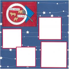 Nursery Scrapbook Kit “Animal Crackers In My Soup” 6-Page Kit